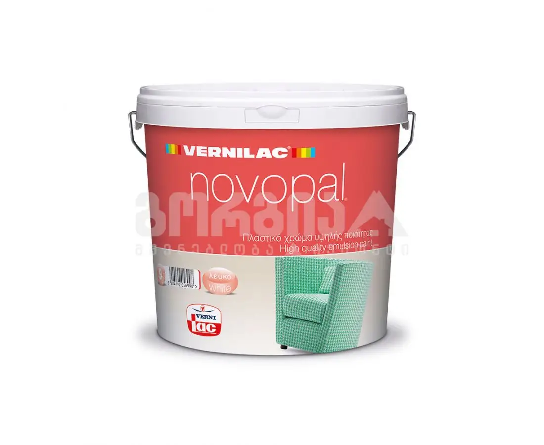 წყალემულსია NOVOPAL No.8580 3 ლ. — ინტერიერის საღებავი